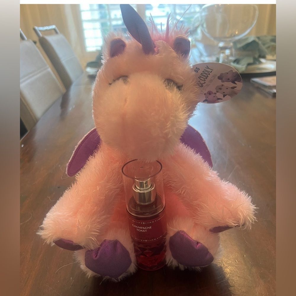 Bath and Body body spray with small stuff unicorn